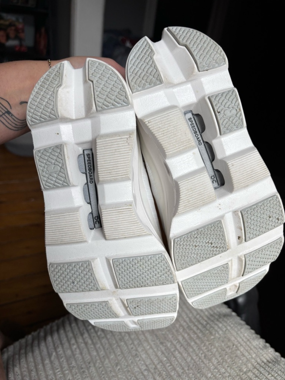 On Running Cloudmonster Sneakers in White - Picture 5 of 6